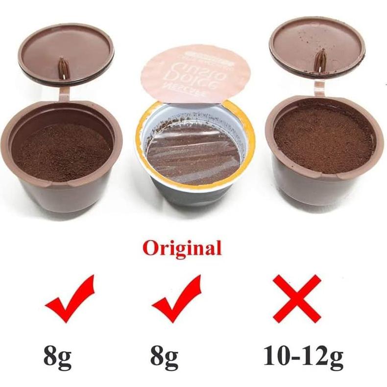 Cápsulas de Café Reutilizables TQEONKL para Nescafé Dolce Gusto - 6 Pcs