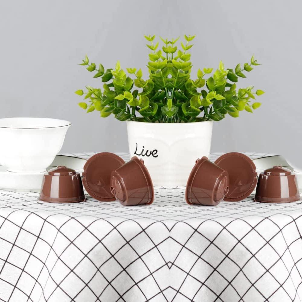 Cápsulas de Café Reutilizables TQEONKL para Nescafé Dolce Gusto - 6 Pcs