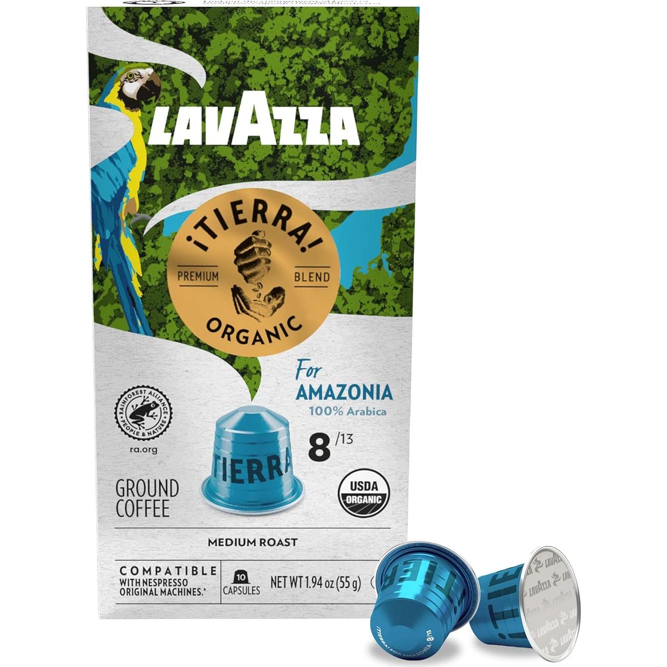 Cápsulas de Espresso Lavazza Tierra Amazonia 60 Unidades Orgánico