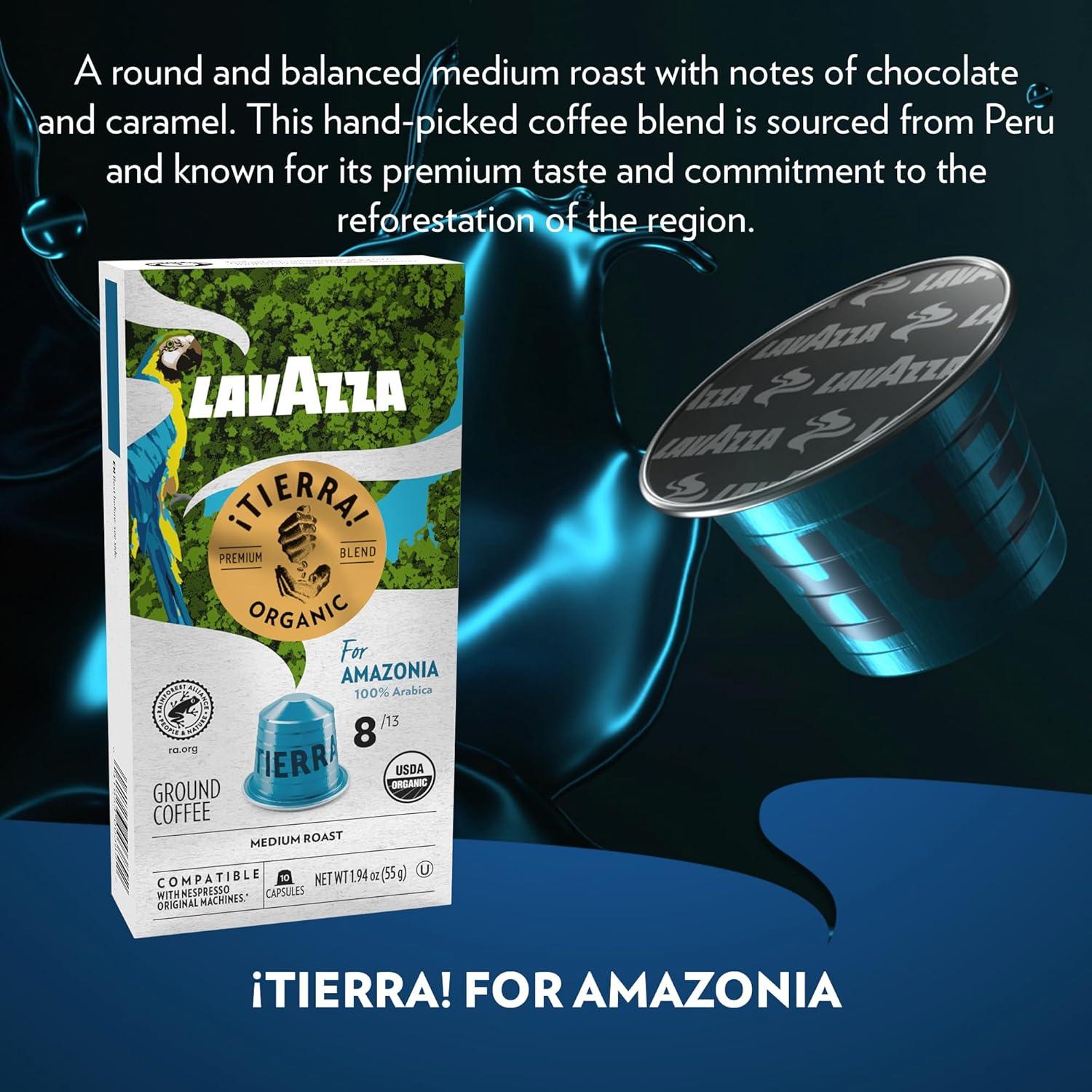Cápsulas de Espresso Lavazza Tierra Amazonia 60 Unidades Orgánico