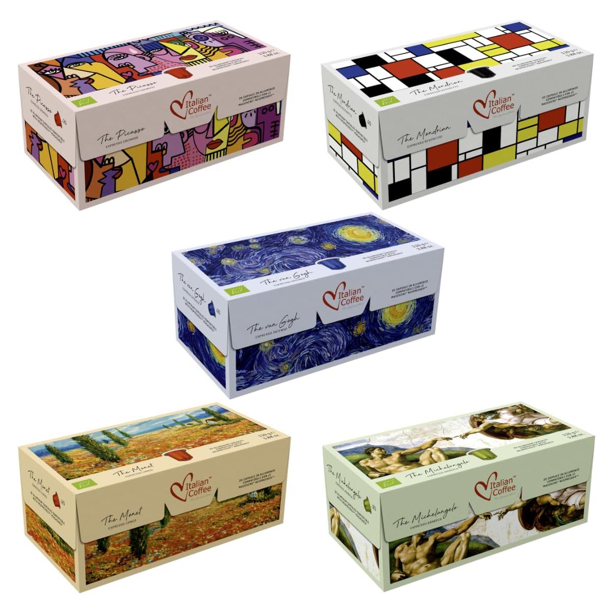 Cápsulas de Café Italiano Espresso 100% Orgánicas Nespresso 100 Unidades