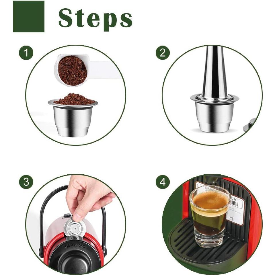 Cápsula Reutilizable de Café kkhouse Acero Inoxidable 4g