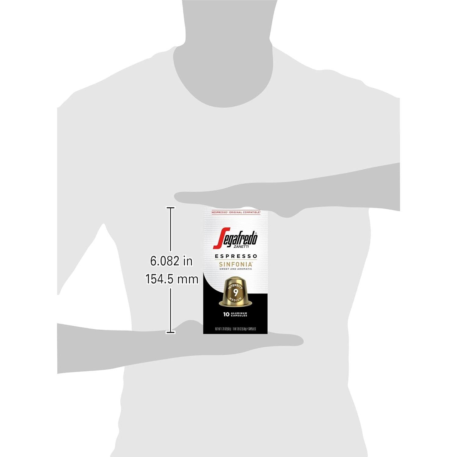 Cápsulas de Espresso Segafredo Zanetti Sinfonia - 10 Unidades