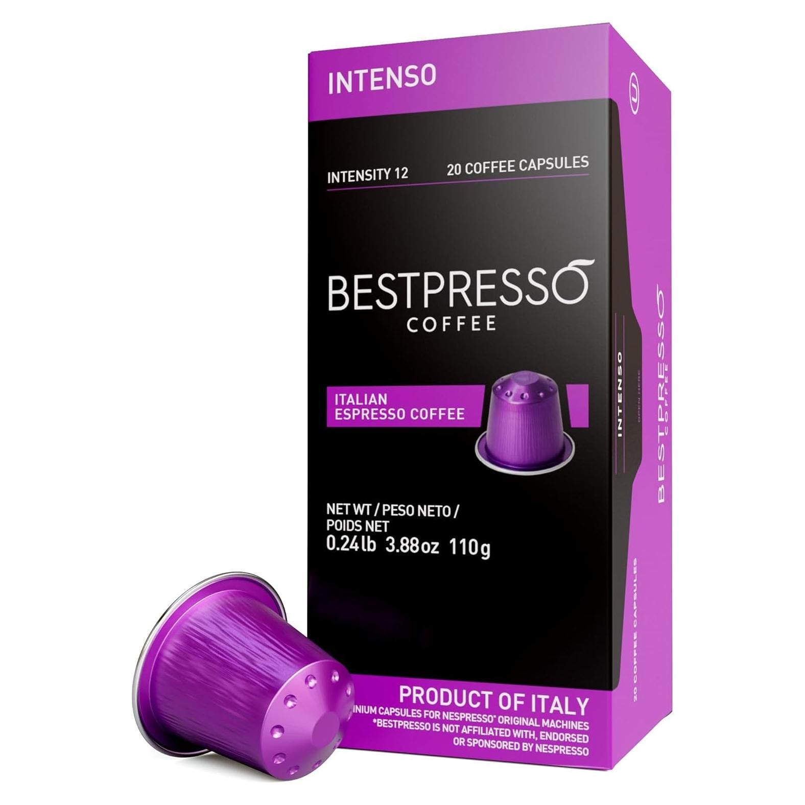 Cápsulas de Café Bestpresso Nespresso Original 120 Unidades Intenso