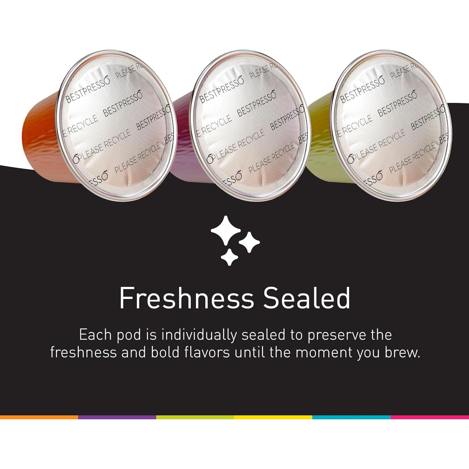 Cápsulas de Café Bestpresso Nespresso Original 120 Unidades Intenso