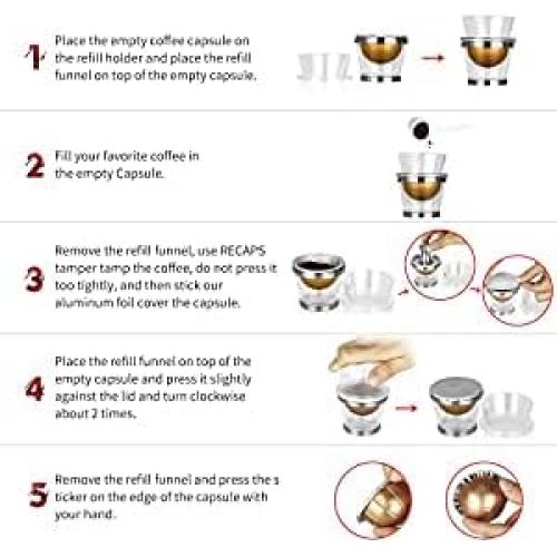 Kit de Compresor y Soporte RECAPS para Cápsulas Vertuoline