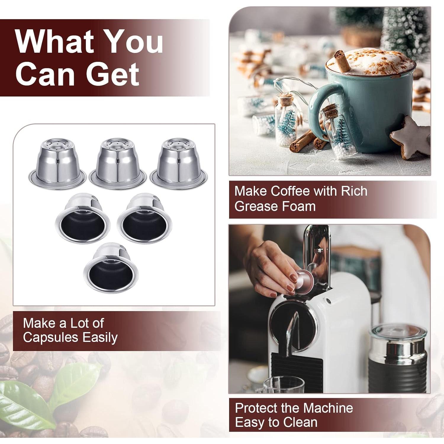 Ctosree 204 Sellos de Aluminio para Cápsulas de Café Espresso 37mm