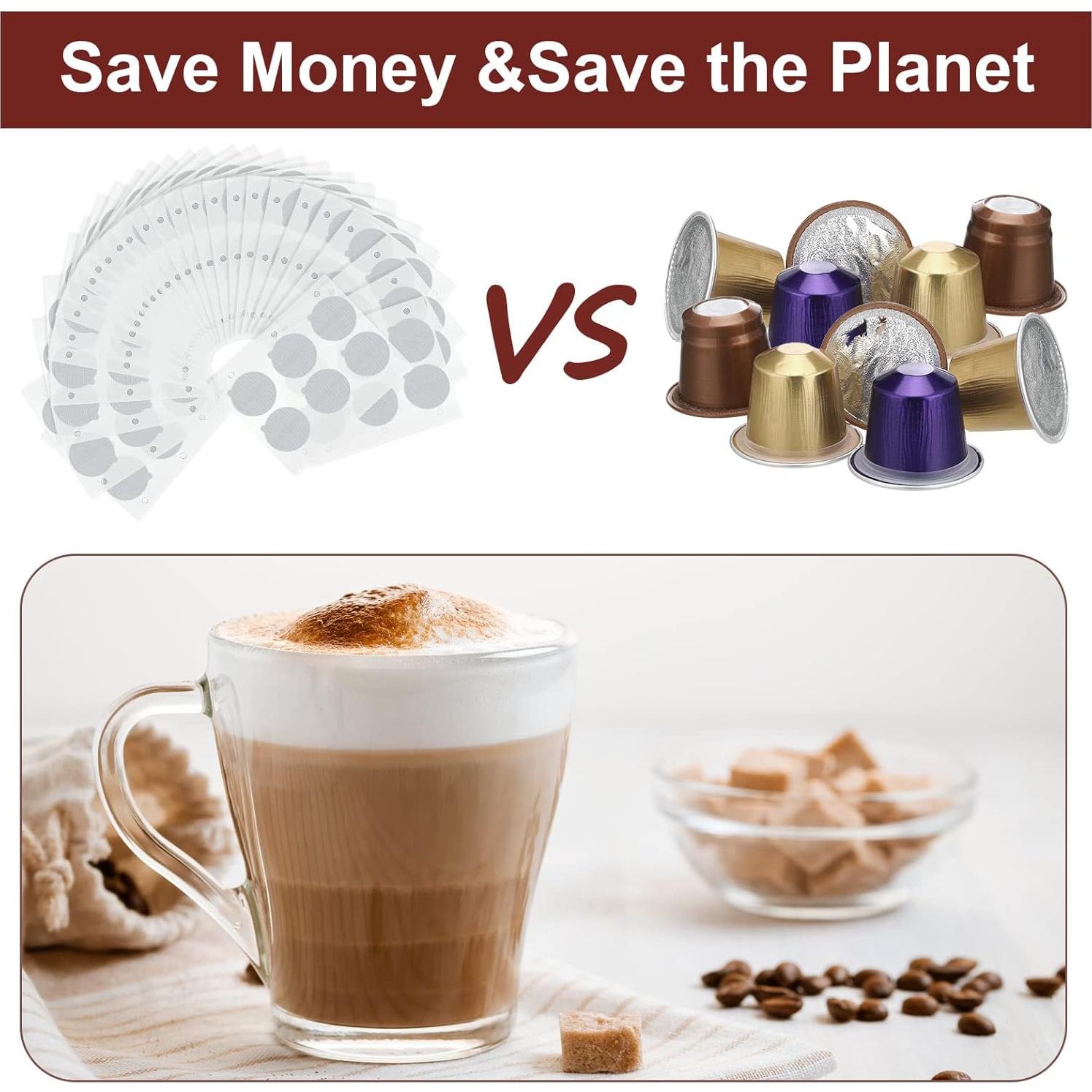 Ctosree 204 Sellos de Aluminio para Cápsulas de Café Espresso 37mm