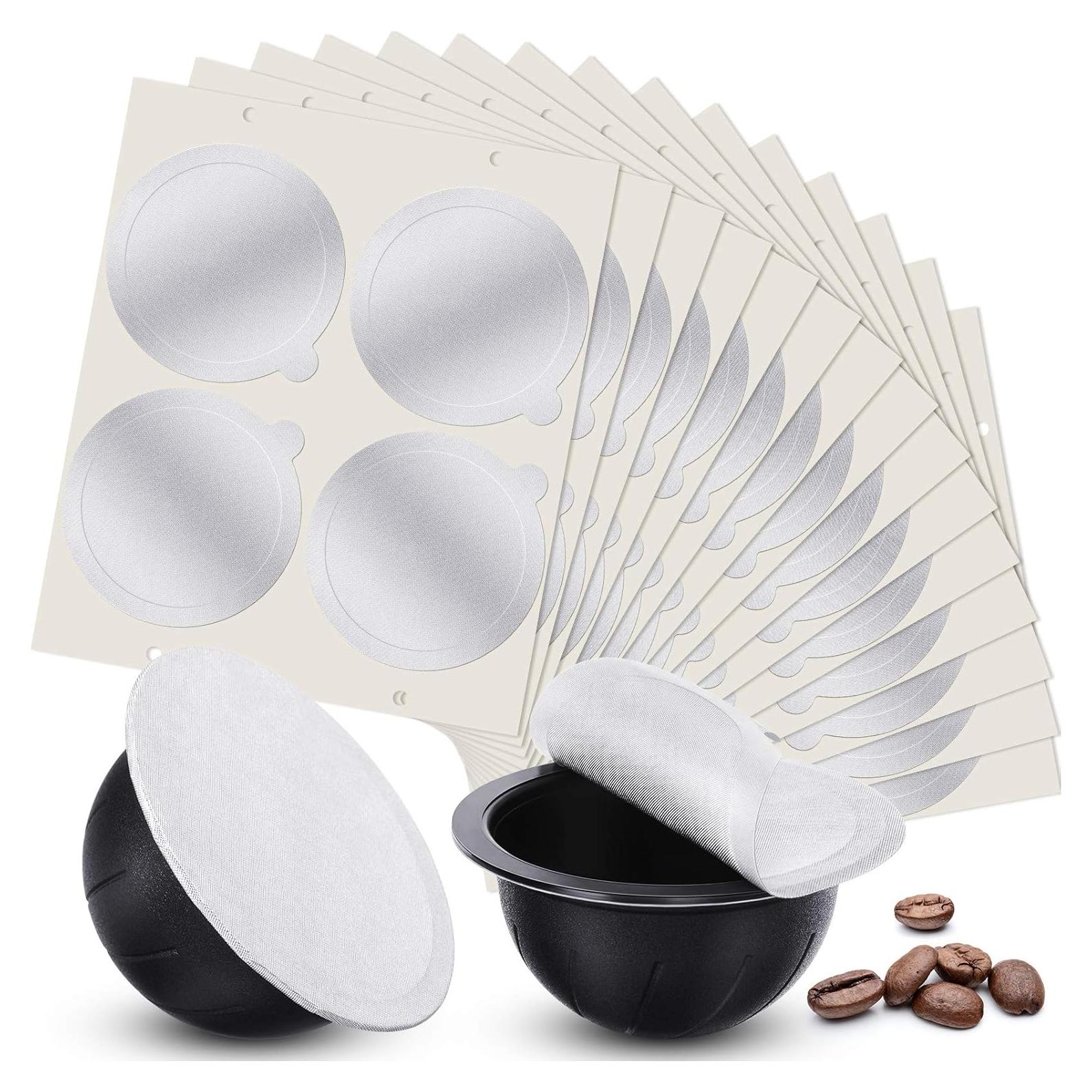 Tapas de Aluminio Zonon para Cápsulas Nespresso Vertuoline 63 mm (150)