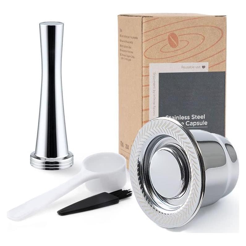 Cápsulas de café reutilizables MG Coffee acero inoxidable 5g