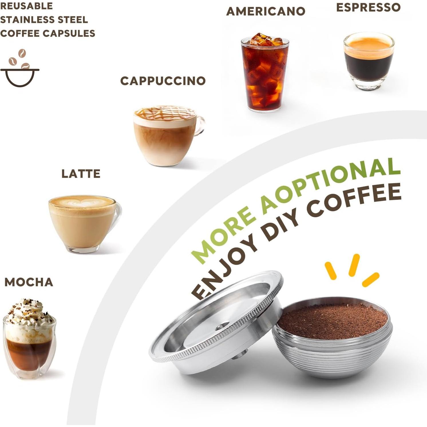 Cápsula de Café Reutilizable HAILASRE 150ml Acero Inoxidable