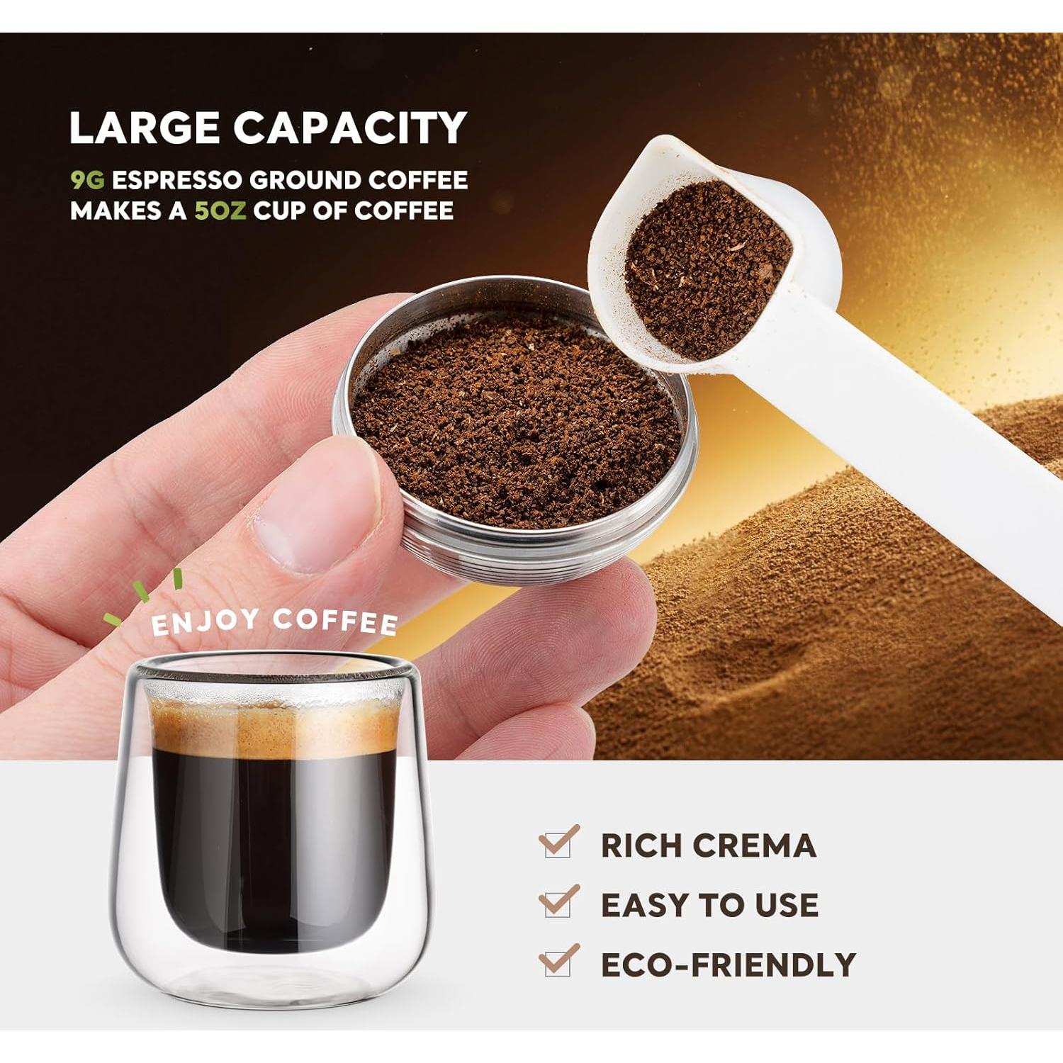 Cápsula de Café Reutilizable HAILASRE 150ml Acero Inoxidable