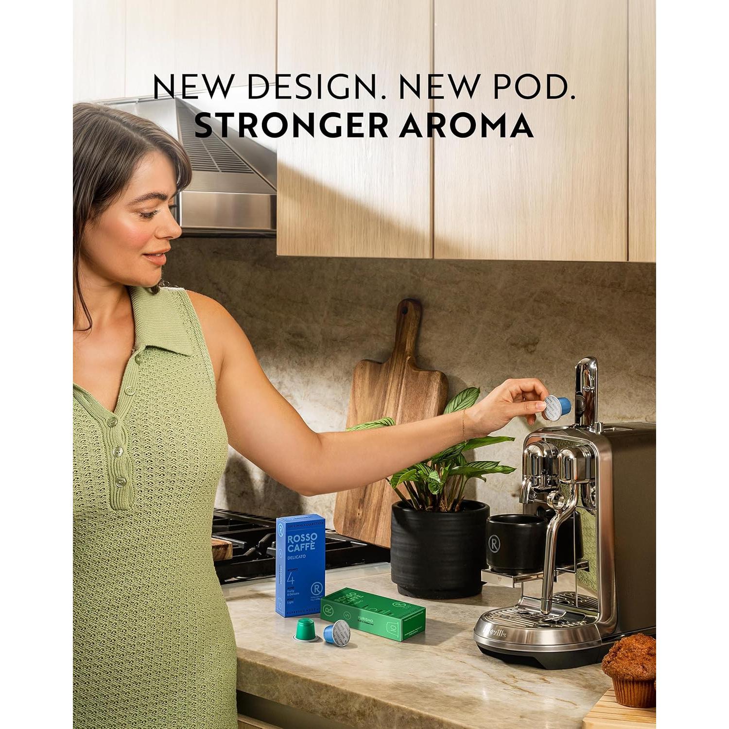 Cápsulas de Café Espresso Rosso Caffè - 60 Unidades Variedad