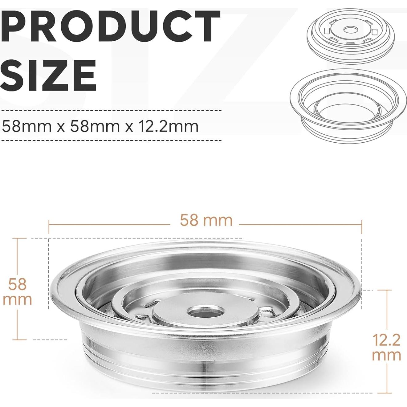 Adaptador de Cápsulas de Café Reutilizables HAILASRE para De'Longhi