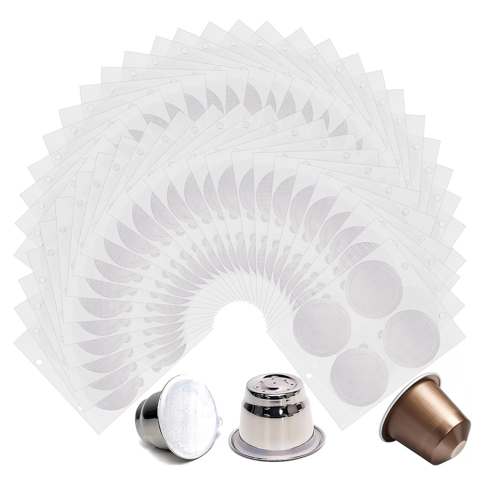 200 Sellos de Aluminio Gfdoso para Cápsulas de Café 37mm