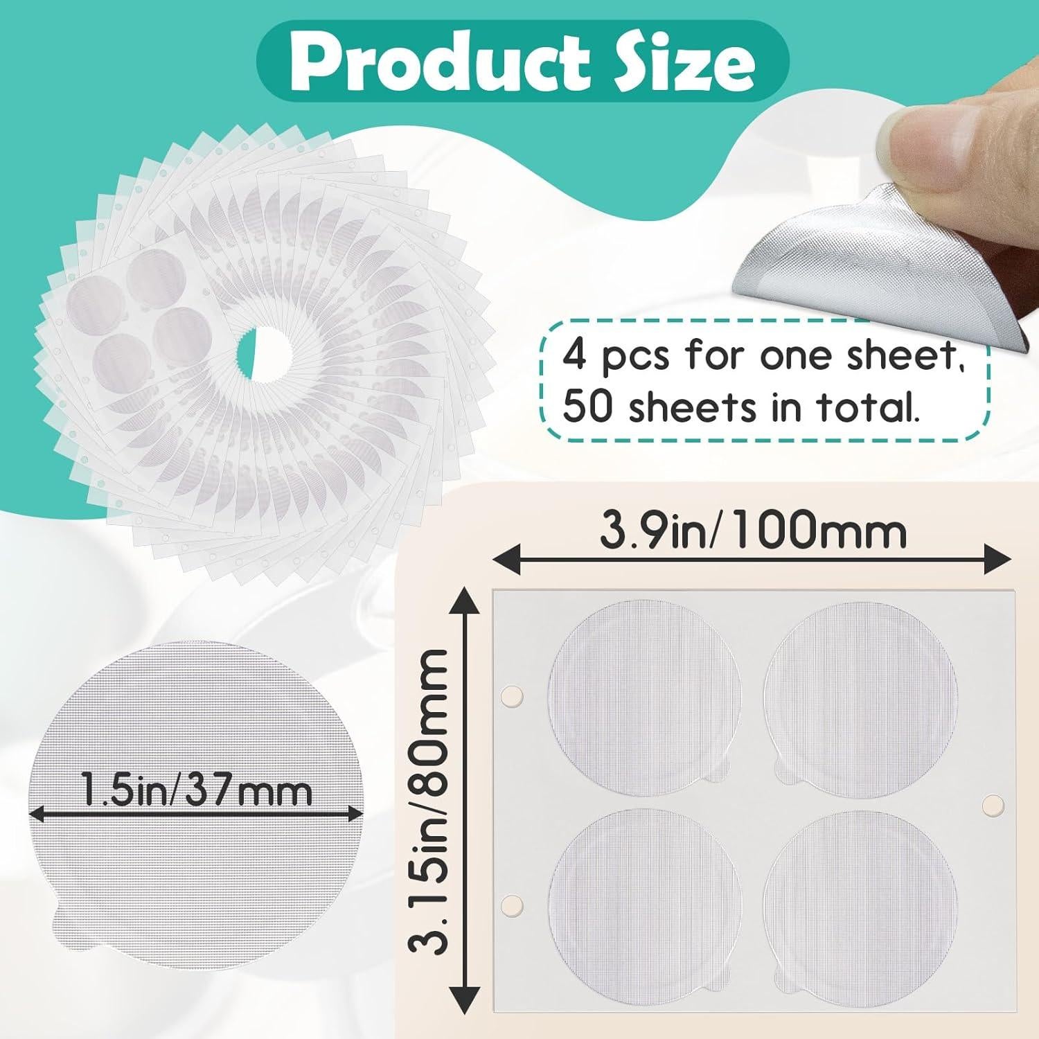 200 Sellos de Aluminio Gfdoso para Cápsulas de Café 37mm