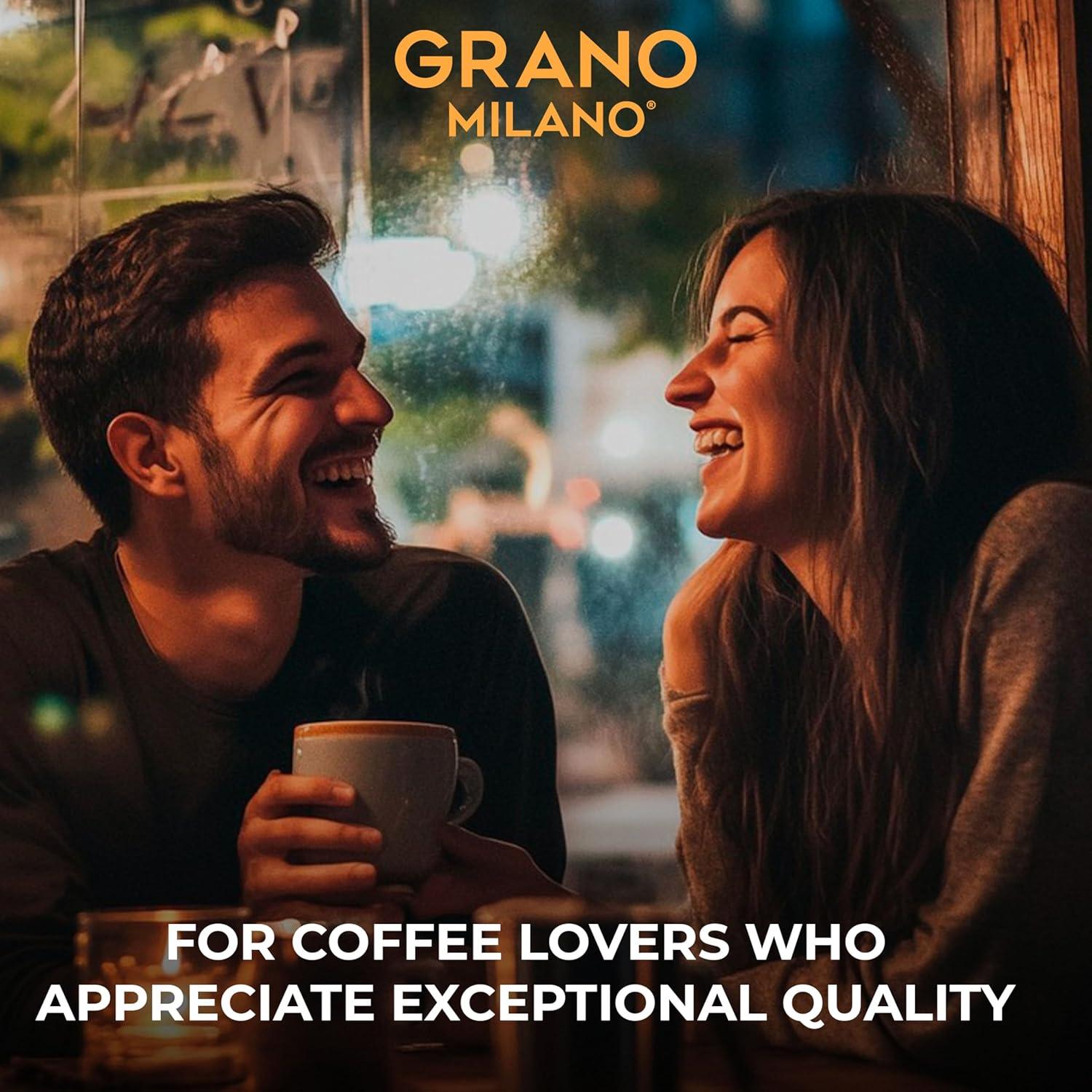 Café Grano Milano - 100 Cápsulas Aluminio Compatibles Nespresso
