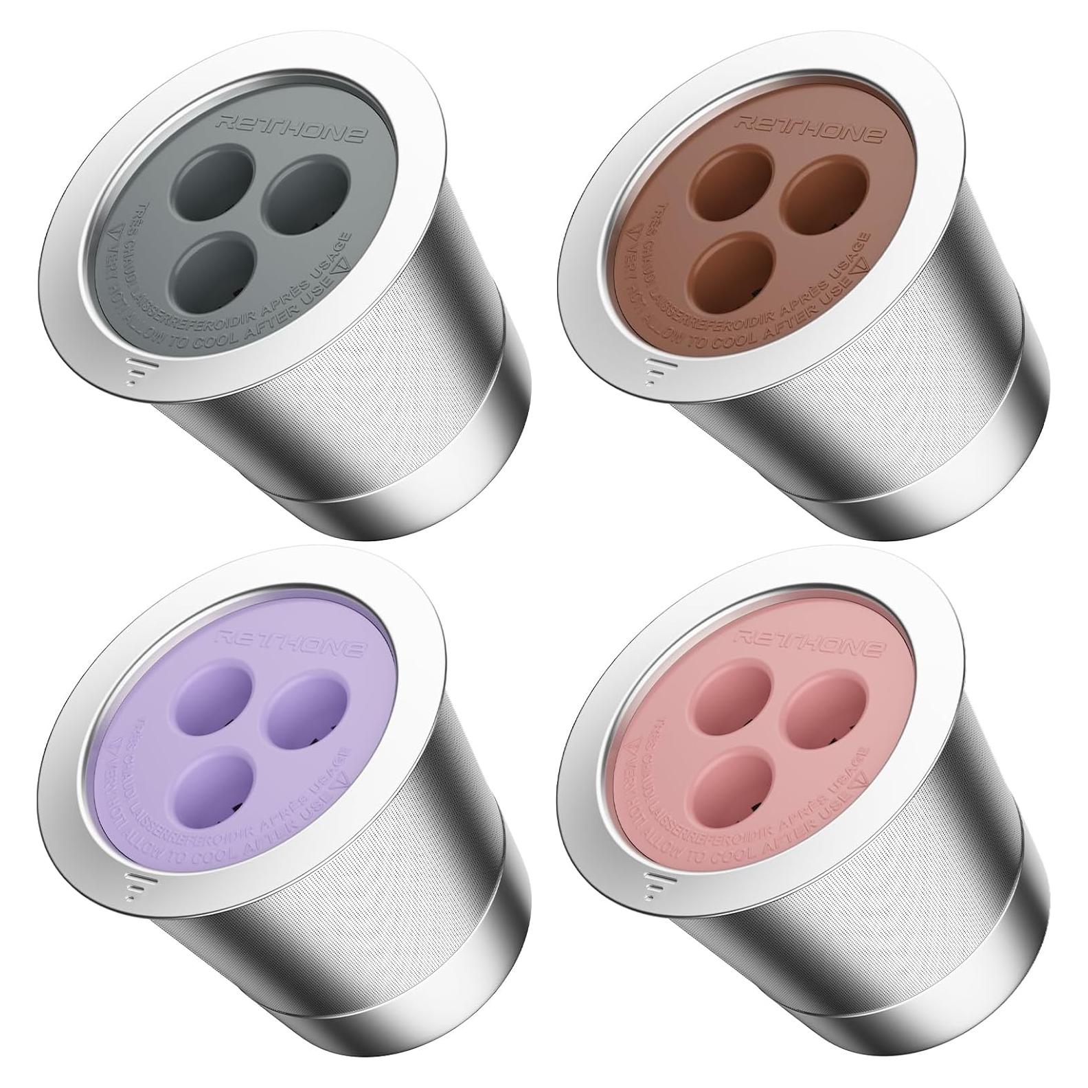 Tazas K Reutilizables RETHONE Acero Inoxidable para Ninja 4 Pzs