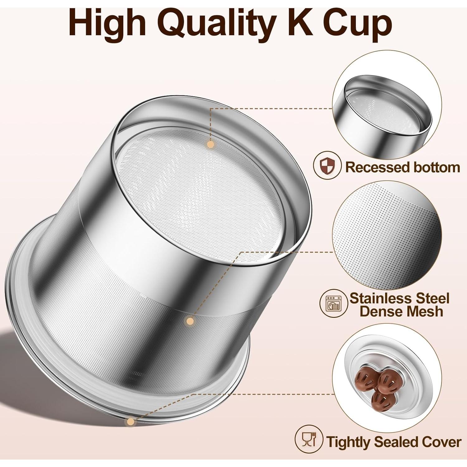 Tazas K Reutilizables RETHONE Acero Inoxidable para Ninja 4 Pzs