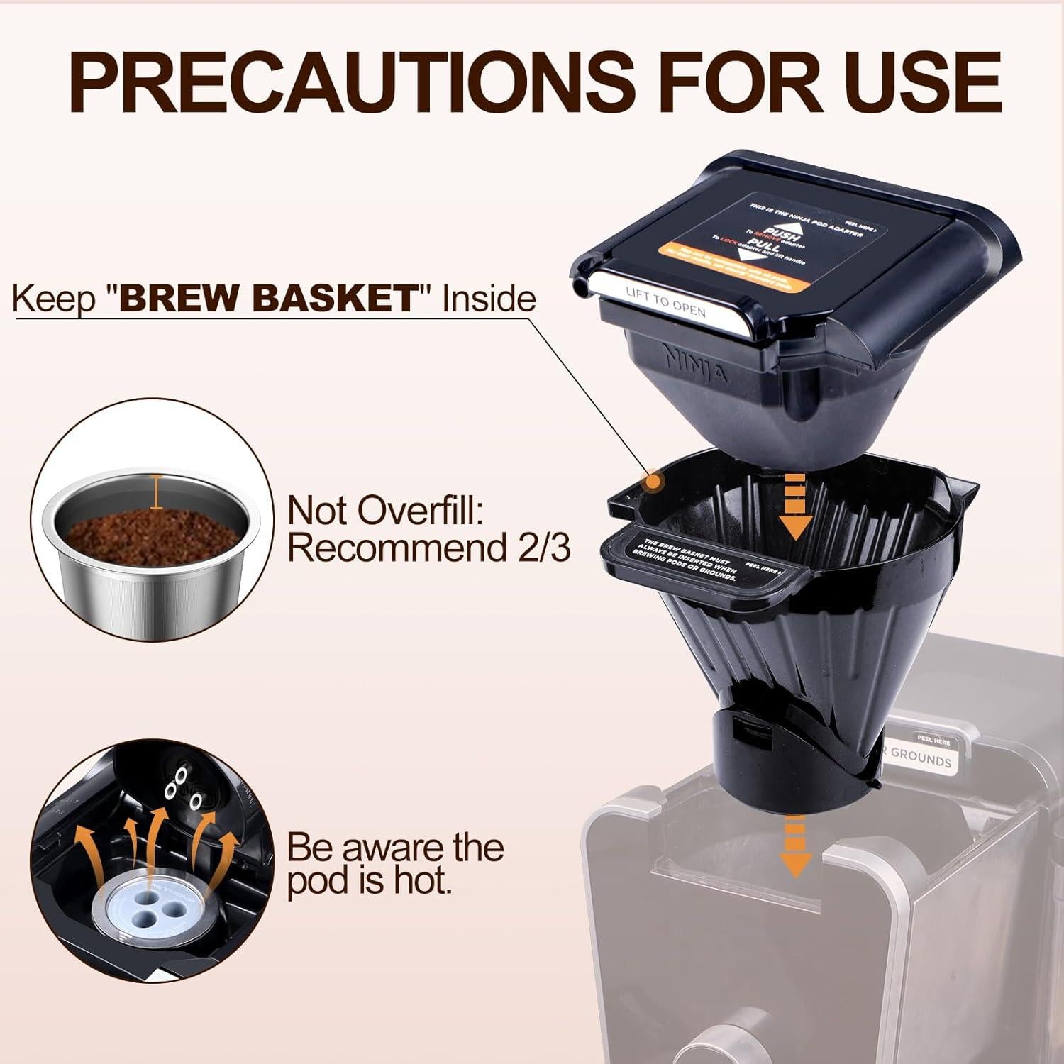 Tazas K Reutilizables RETHONE Acero Inoxidable para Ninja 4 Pzs