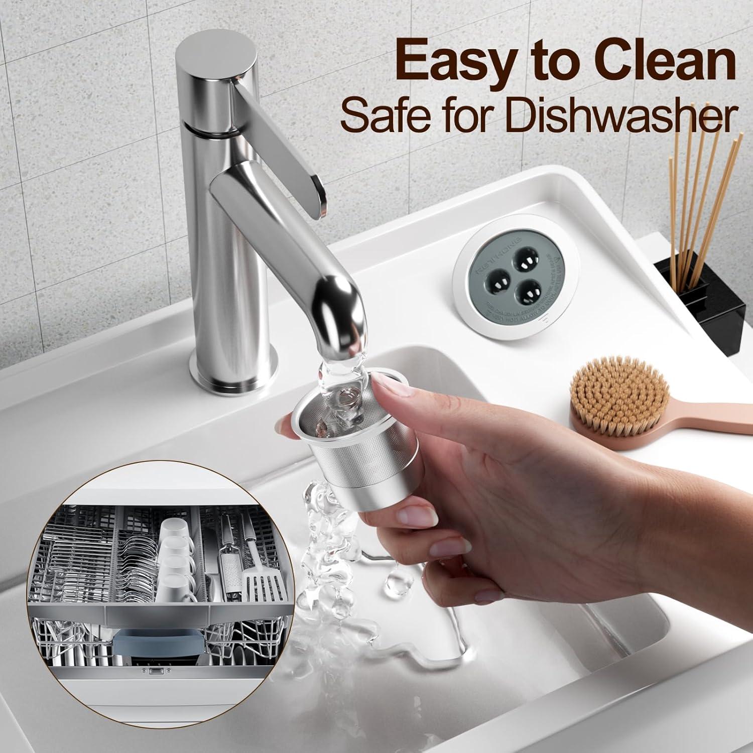 Tazas K Reutilizables RETHONE Acero Inoxidable para Ninja 4 Pzs