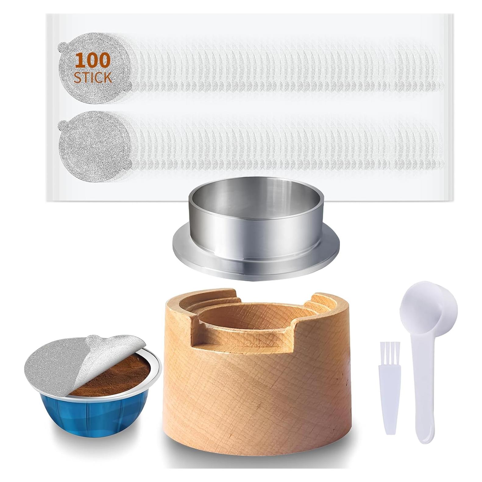 Sellador de Cápsulas de Café BADAO - Reutilizable, 100 Hojas