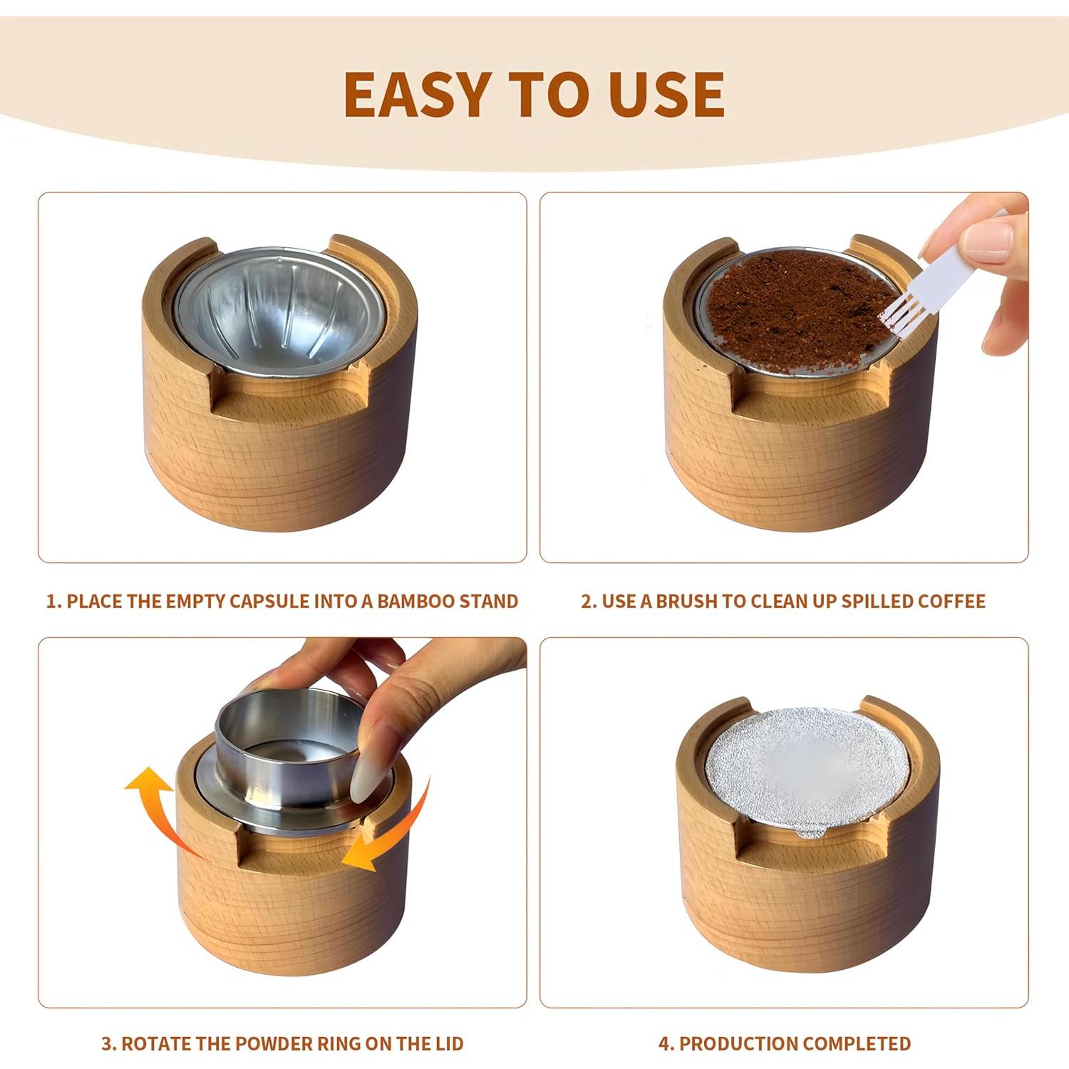 Sellador de Cápsulas de Café BADAO - Reutilizable, 100 Hojas