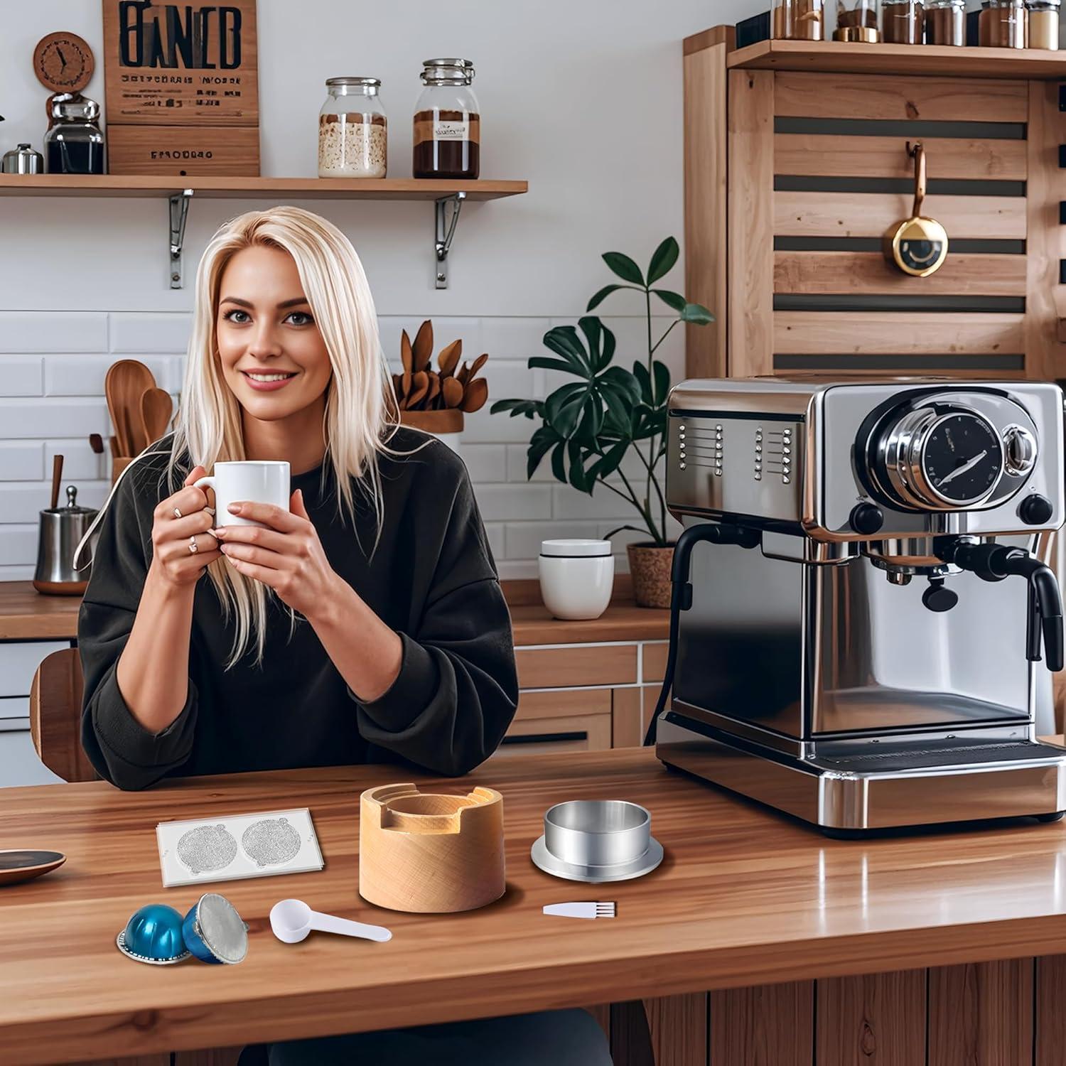 Sellador de Cápsulas de Café BADAO - Reutilizable, 100 Hojas