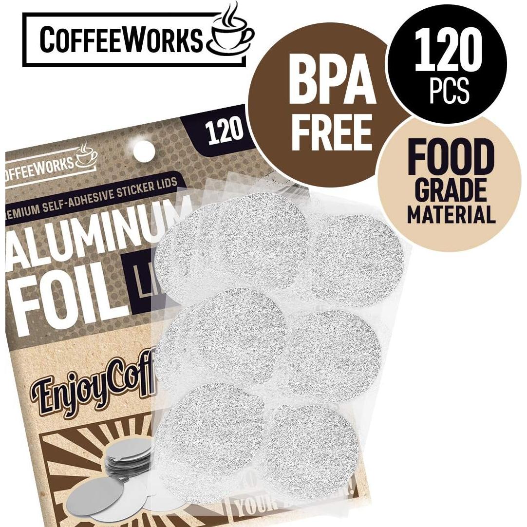 Tapas de Sellado de Aluminio Reutilizables MCBEANS 120 Unidades