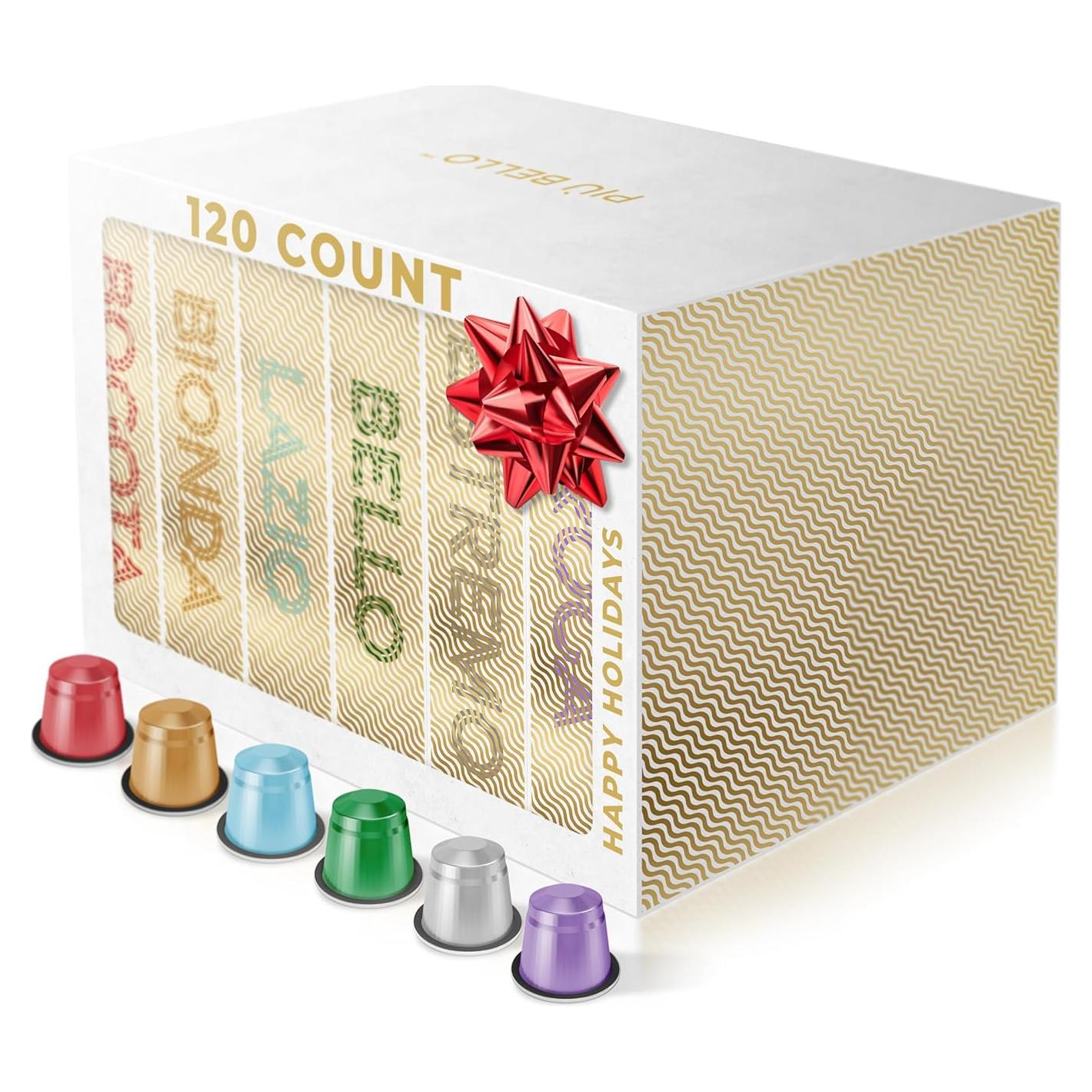 Cápsulas de Café Piu Bello para Nespresso - 120 Unidades, 6 Sabores