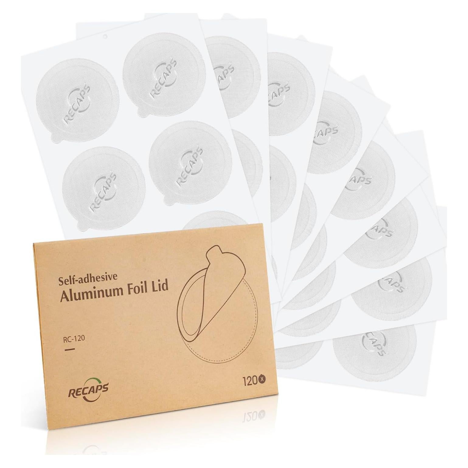 Tapas de Aluminio RECAPS para Nespresso Original 120 Pcs 37mm