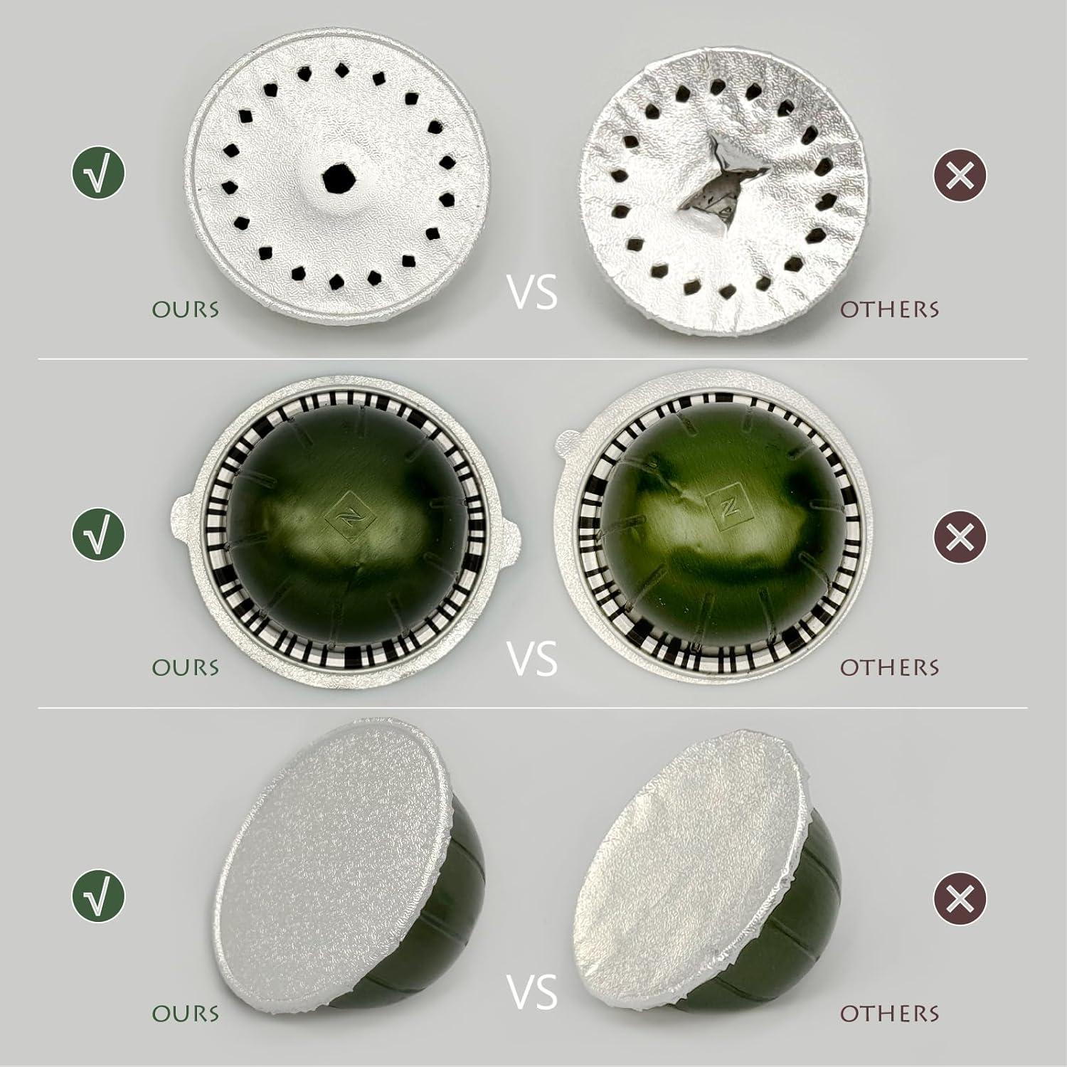 Kit de Recarga de Cápsulas Reutilizables Nespresso VertuoLine 104 Piezas