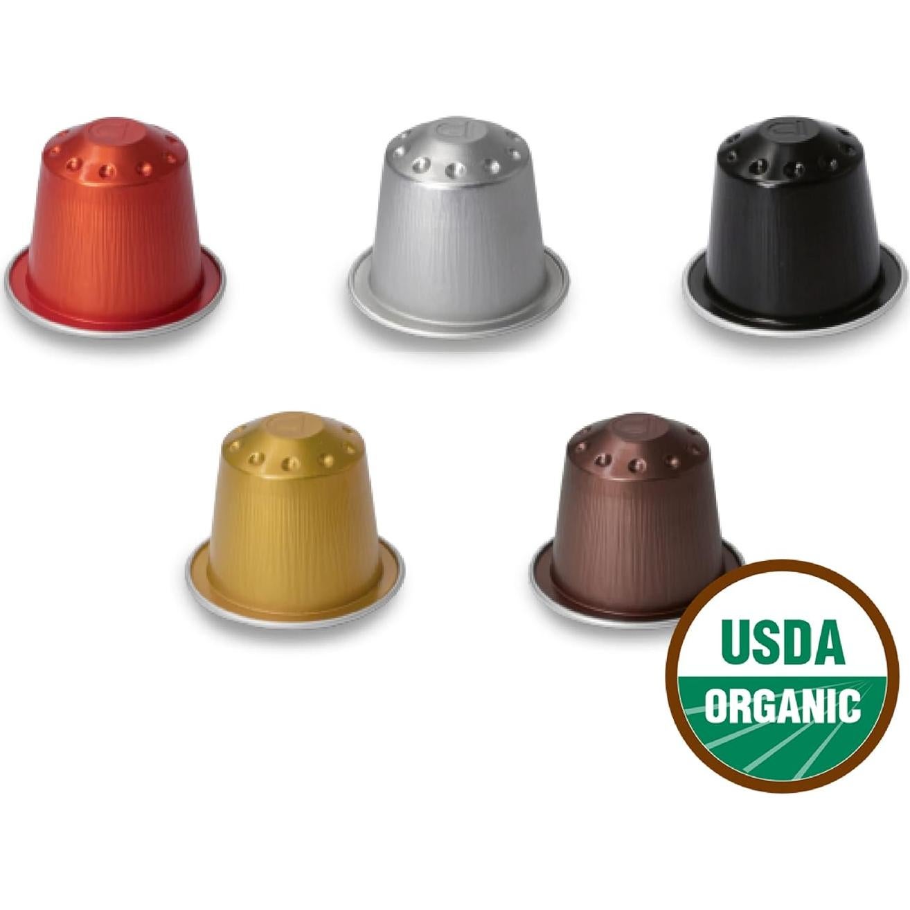 Cápsulas de Espresso Café Romano Orgánico 100 Unidades Nespresso