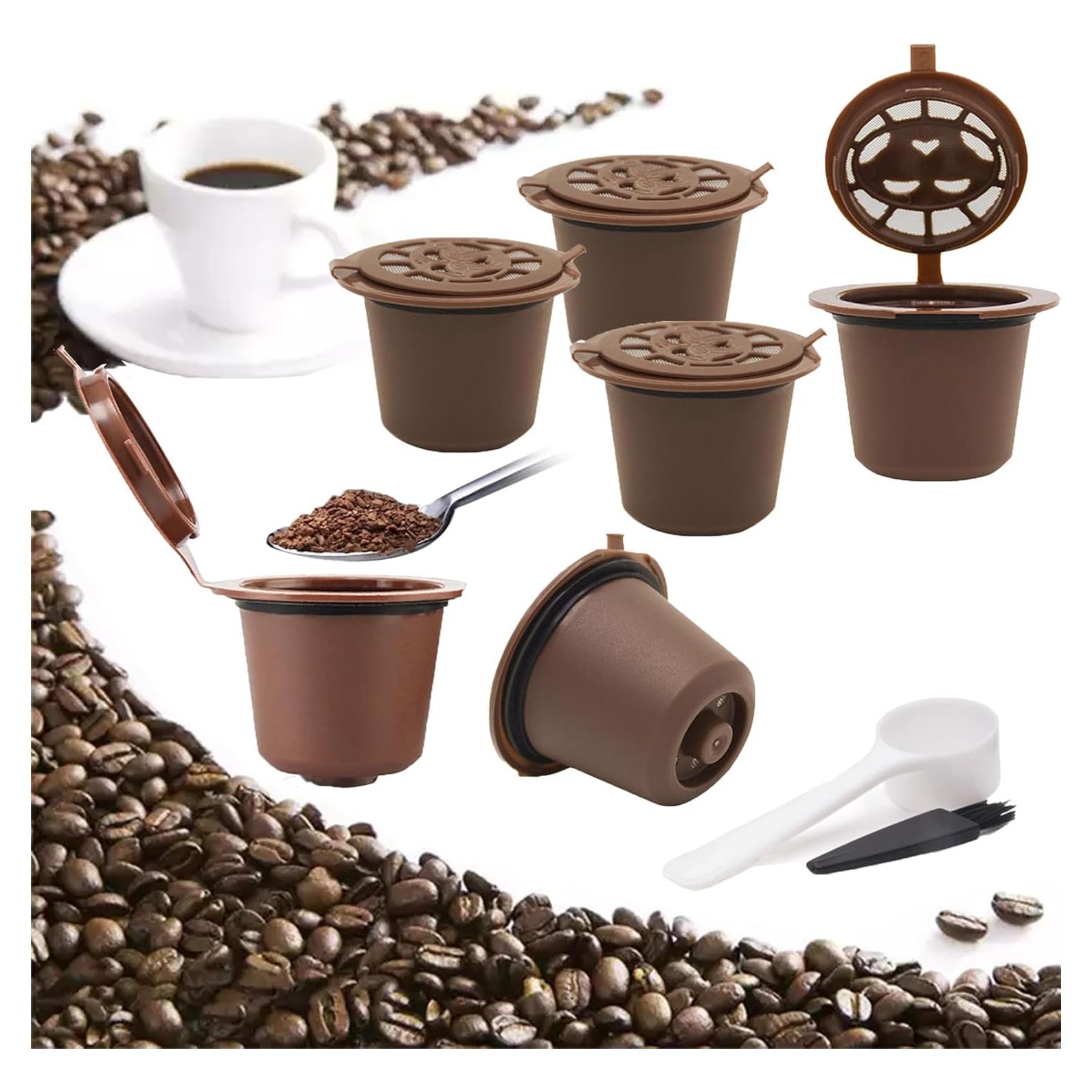 Cápsulas de café reutilizables Rugam para Nespresso - Paquete de 6