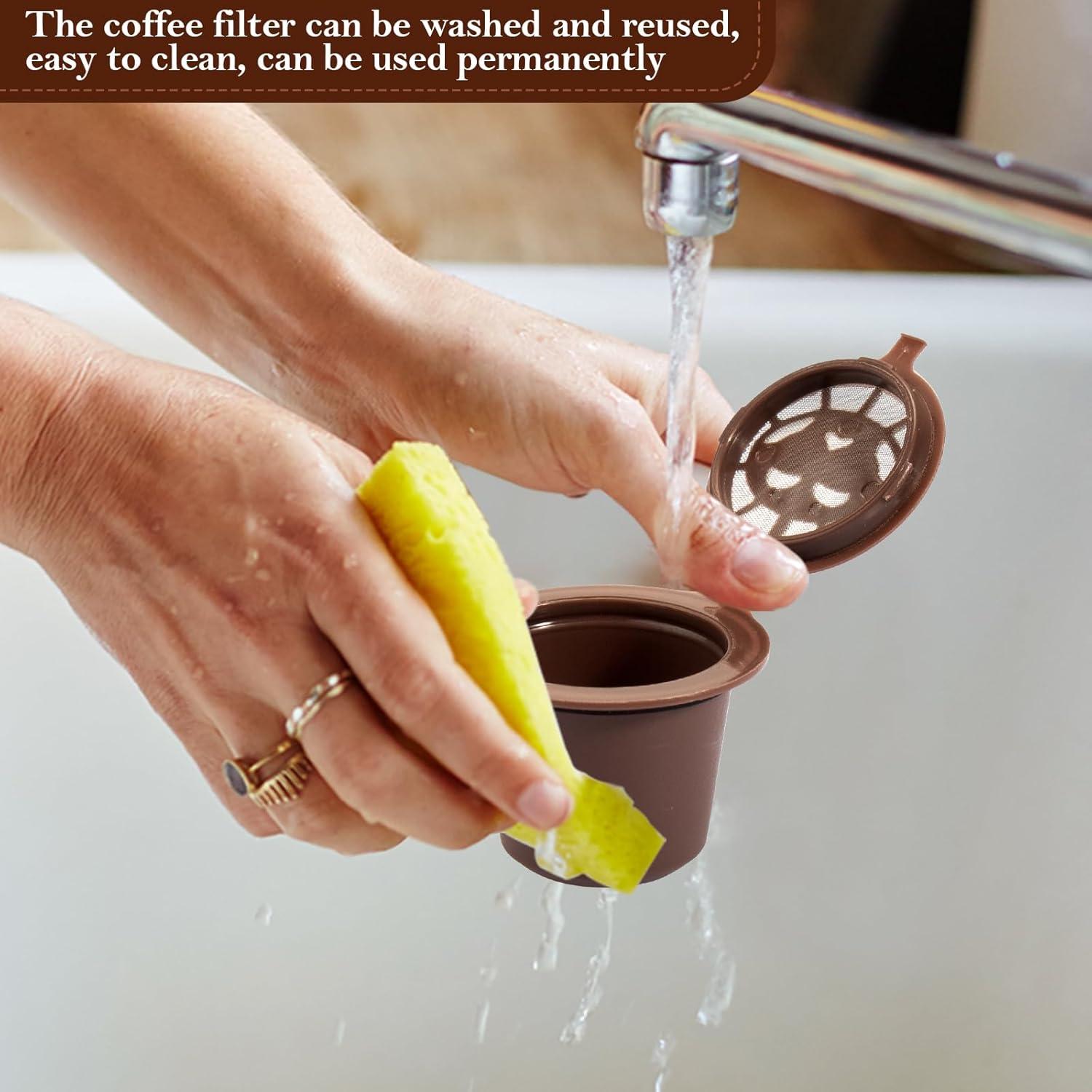 Cápsulas de café reutilizables Rugam para Nespresso - Paquete de 6