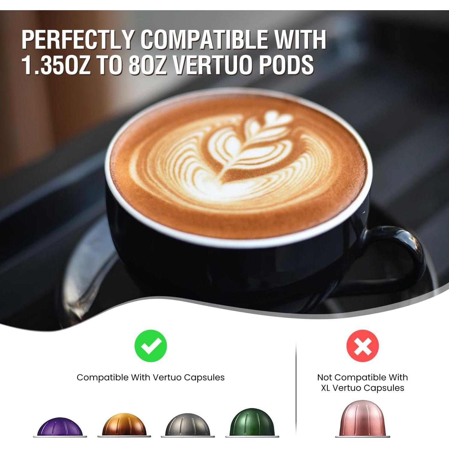 Kit de Recarga para Cápsulas Nespresso Vertuo GARLIFUR 52 Piezas