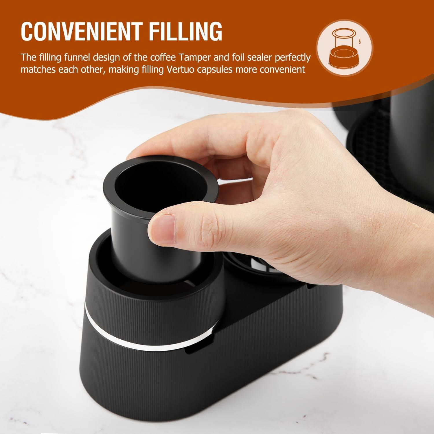 Kit de Recarga para Cápsulas Nespresso Vertuo GARLIFUR 52 Piezas