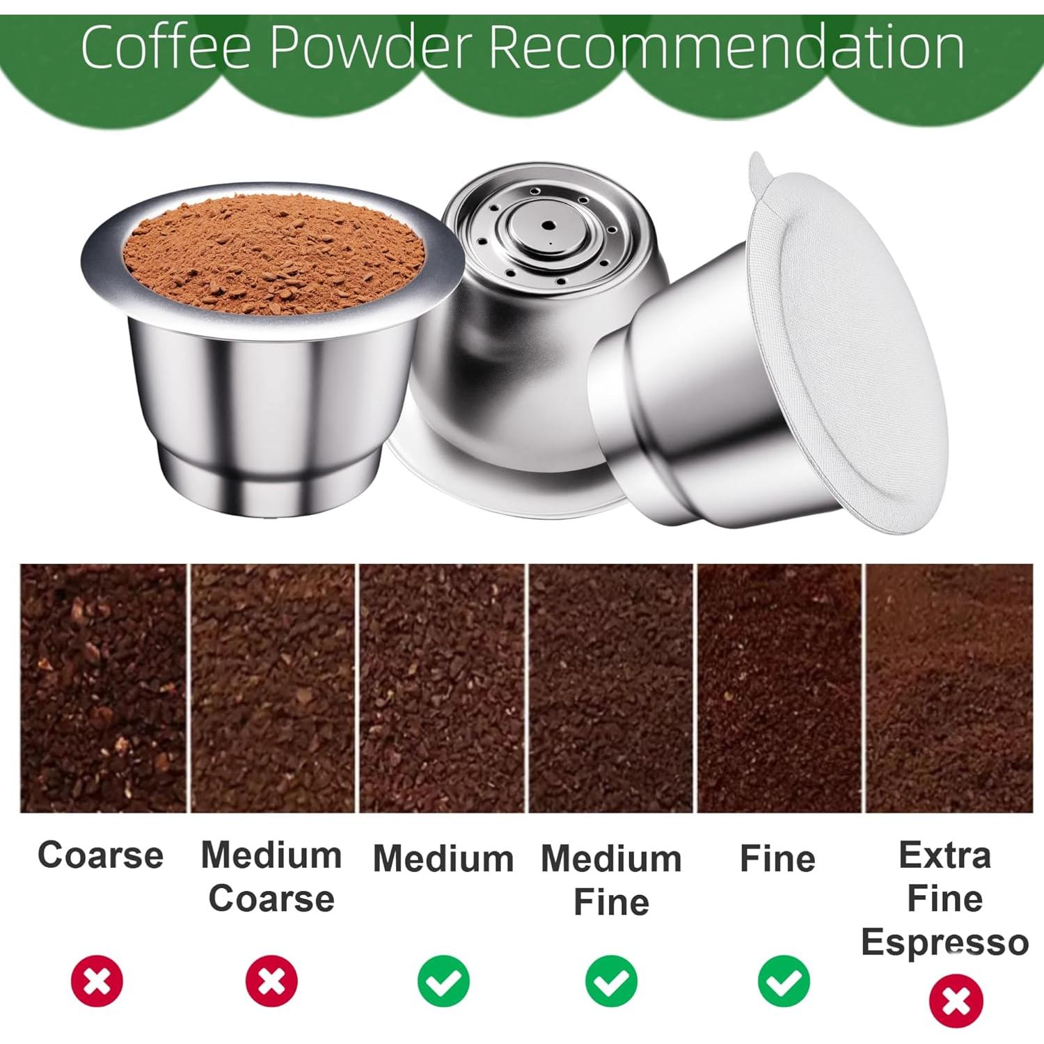Cápsulas de Café Reutilizables JavaNest para Nespresso OriginalLine