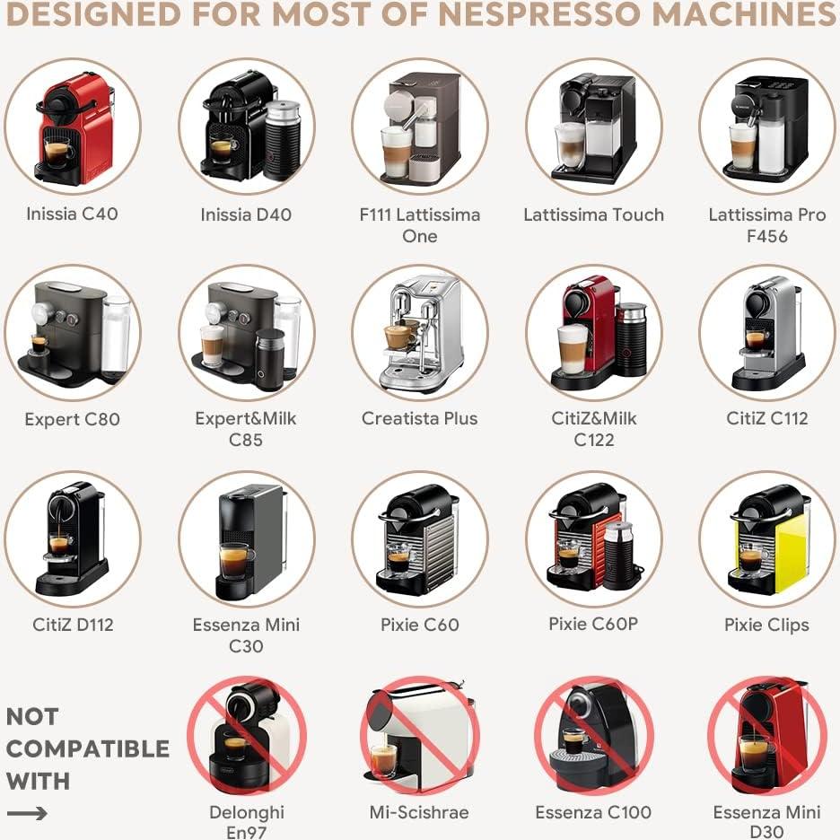 Cápsula de café crema reutilizable BRBHOM para Nespresso