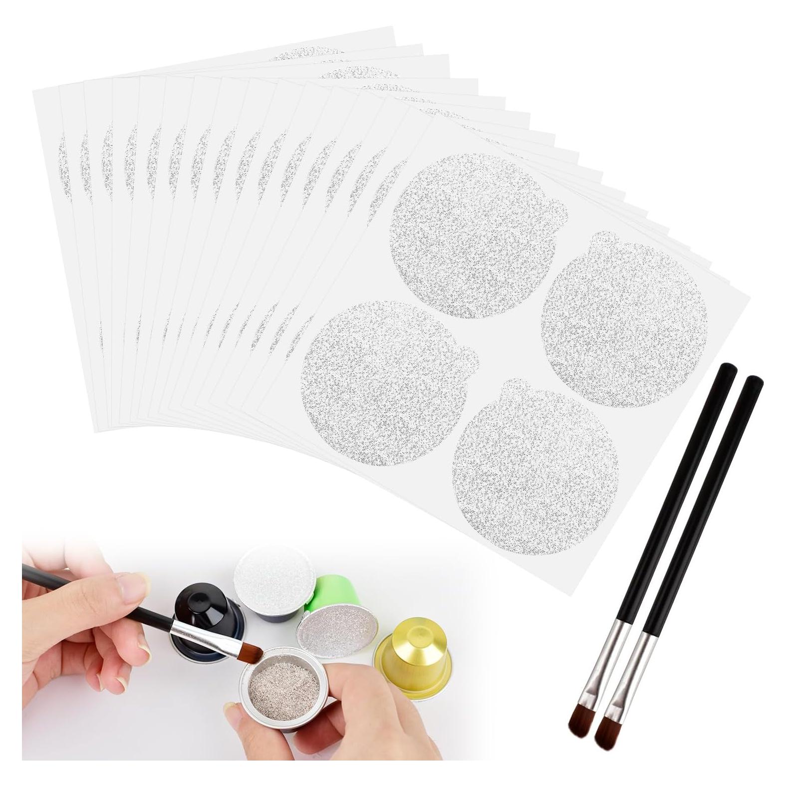 200 Tapas de Aluminio 37mm CUALFEC para Cápsulas Nespresso