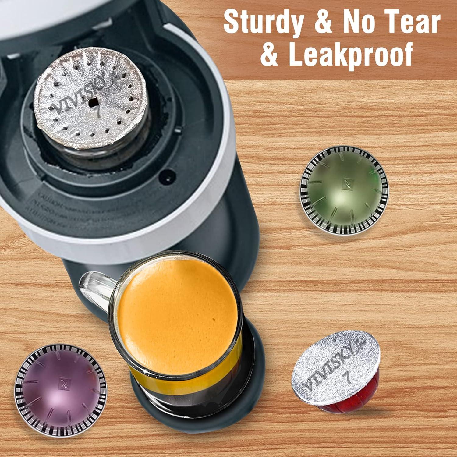 Tapa de Aluminio VIVI SKY para Cápsulas Nespresso Vertuoline - 120 Pcs