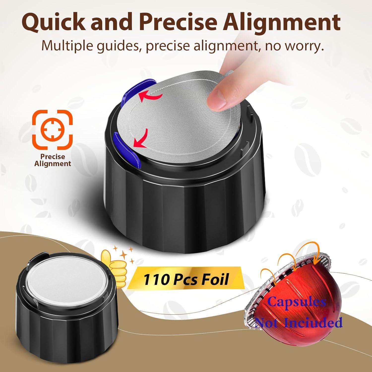 Kit de Cápsulas Reutilizables SWEETDEER para Nespresso Vertuo - 110 Tapas