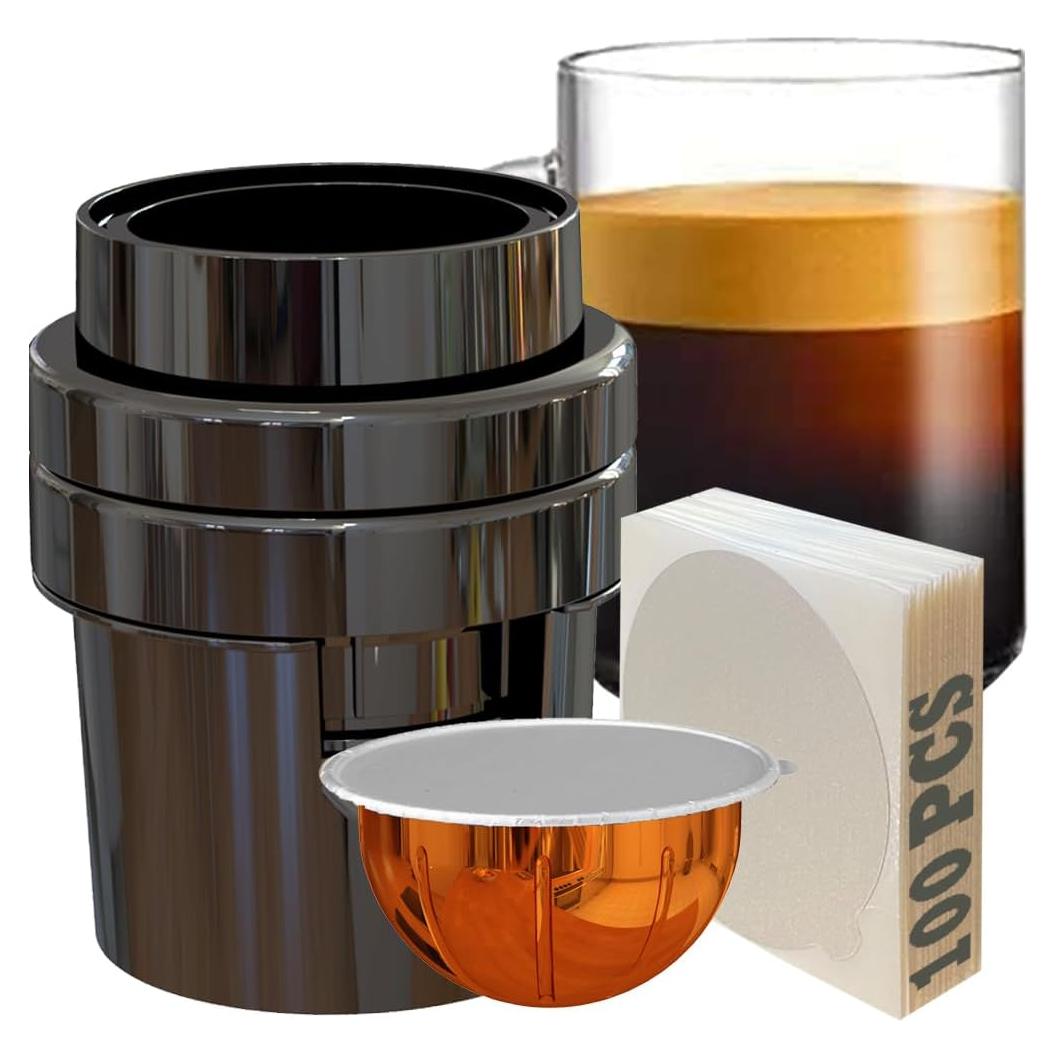 Kit de Herramientas Nespresso Vertuo + 100 Etiquetas Aluminio 63mm