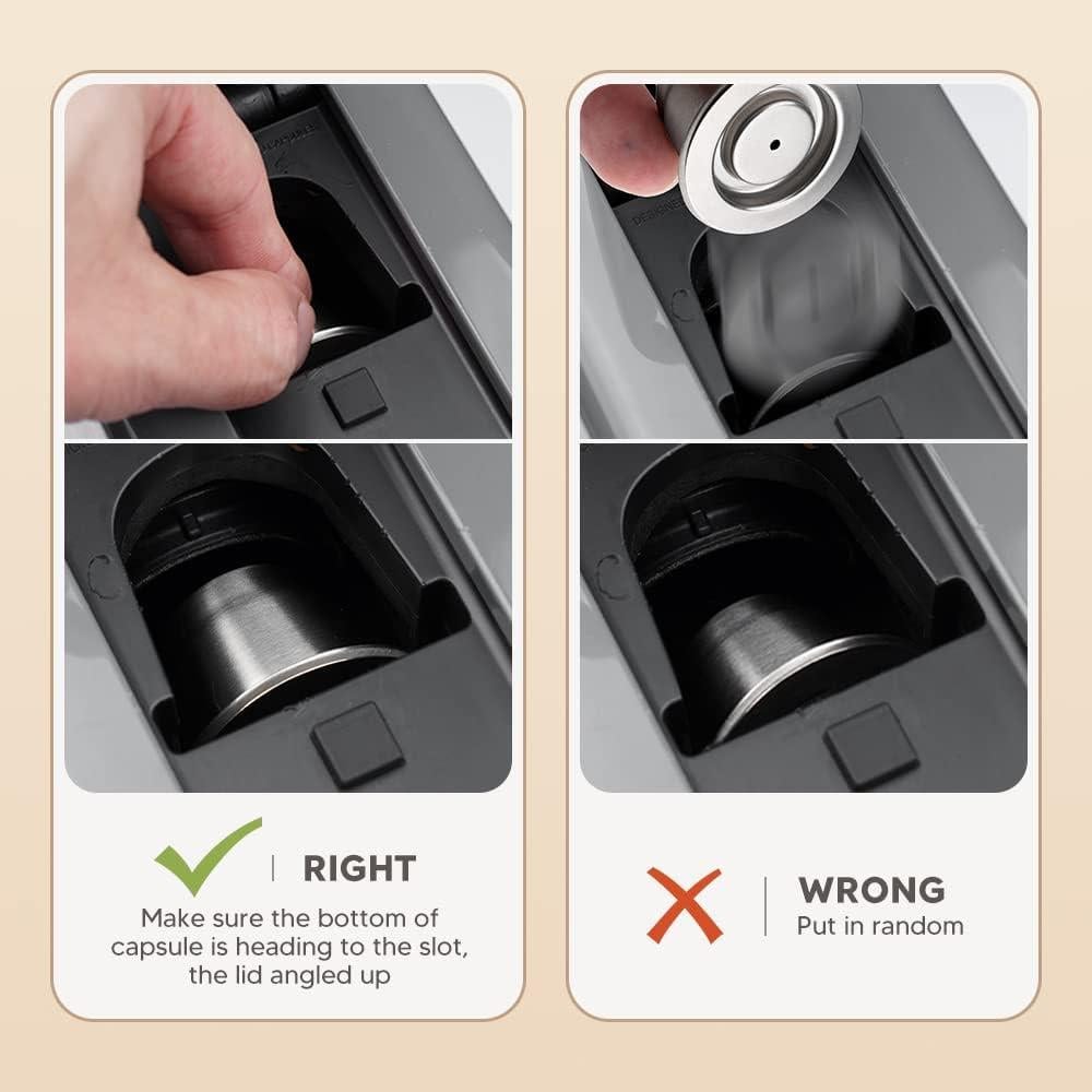 Cápsula de café reutilizable HAILASRE con prensador 67.8g