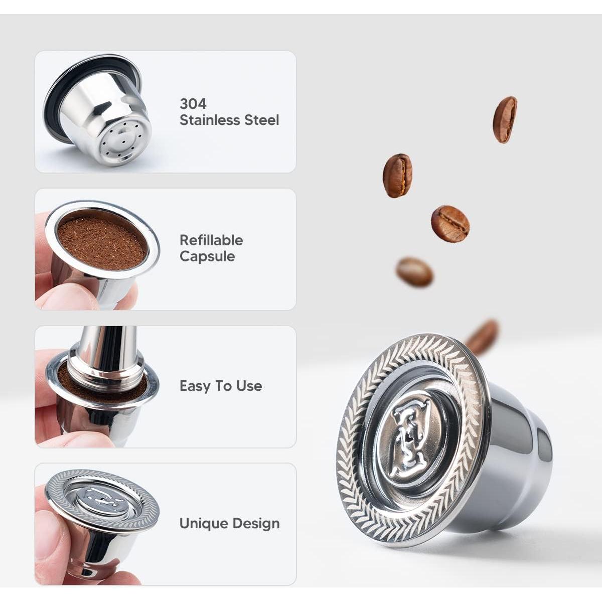 Cápsulas de café reutilizables BENFUCHEN de acero inoxidable