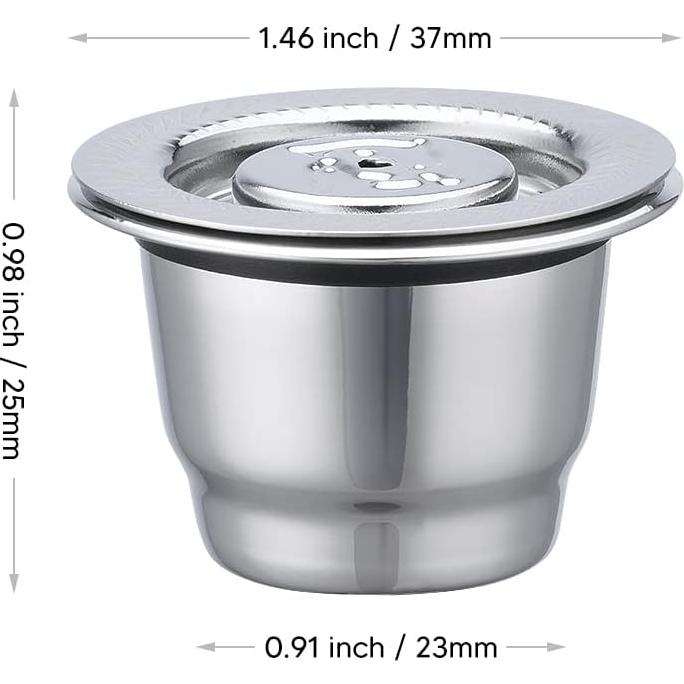 Cápsulas de café reutilizables BENFUCHEN de acero inoxidable