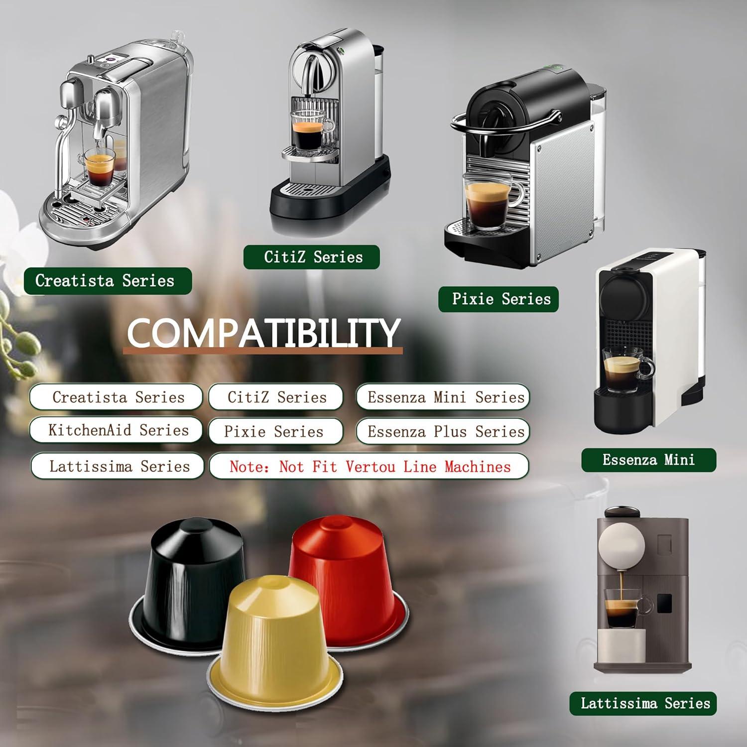 Cápsulas Recargables Nuyoach para Nespresso Original - 60 Unidades