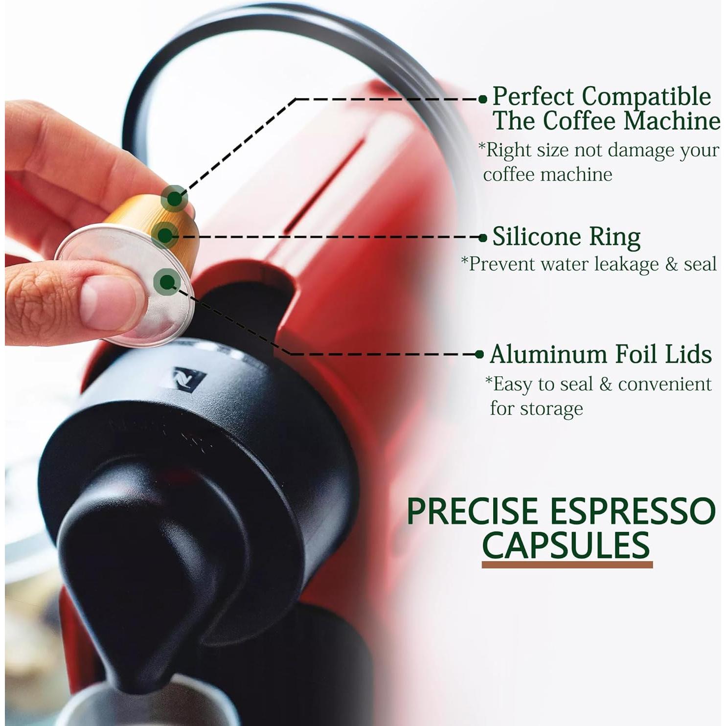 Cápsulas Recargables Nuyoach para Nespresso Original - 60 Unidades