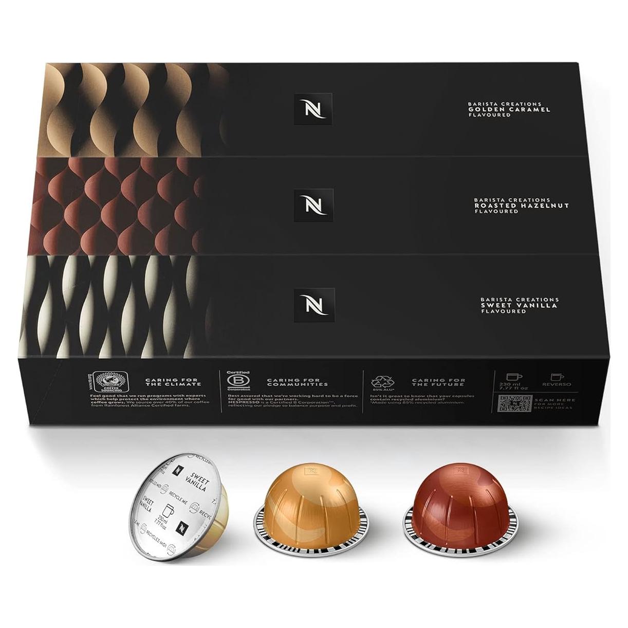 Cápsulas de Café Nespresso Vertuo Barista 30 Unidades 230ml