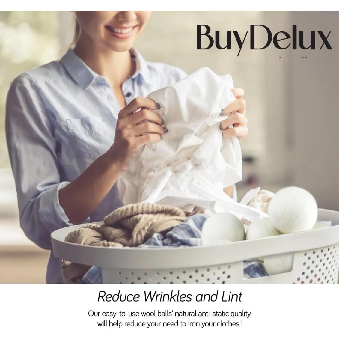 Bolas de Secado de Lana BuyDelux - 6 Paquete XL 7cm Ecológicas
